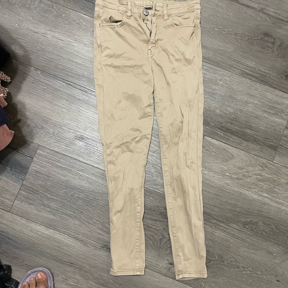 American Eagle Outfitters Tan Stretch Pants